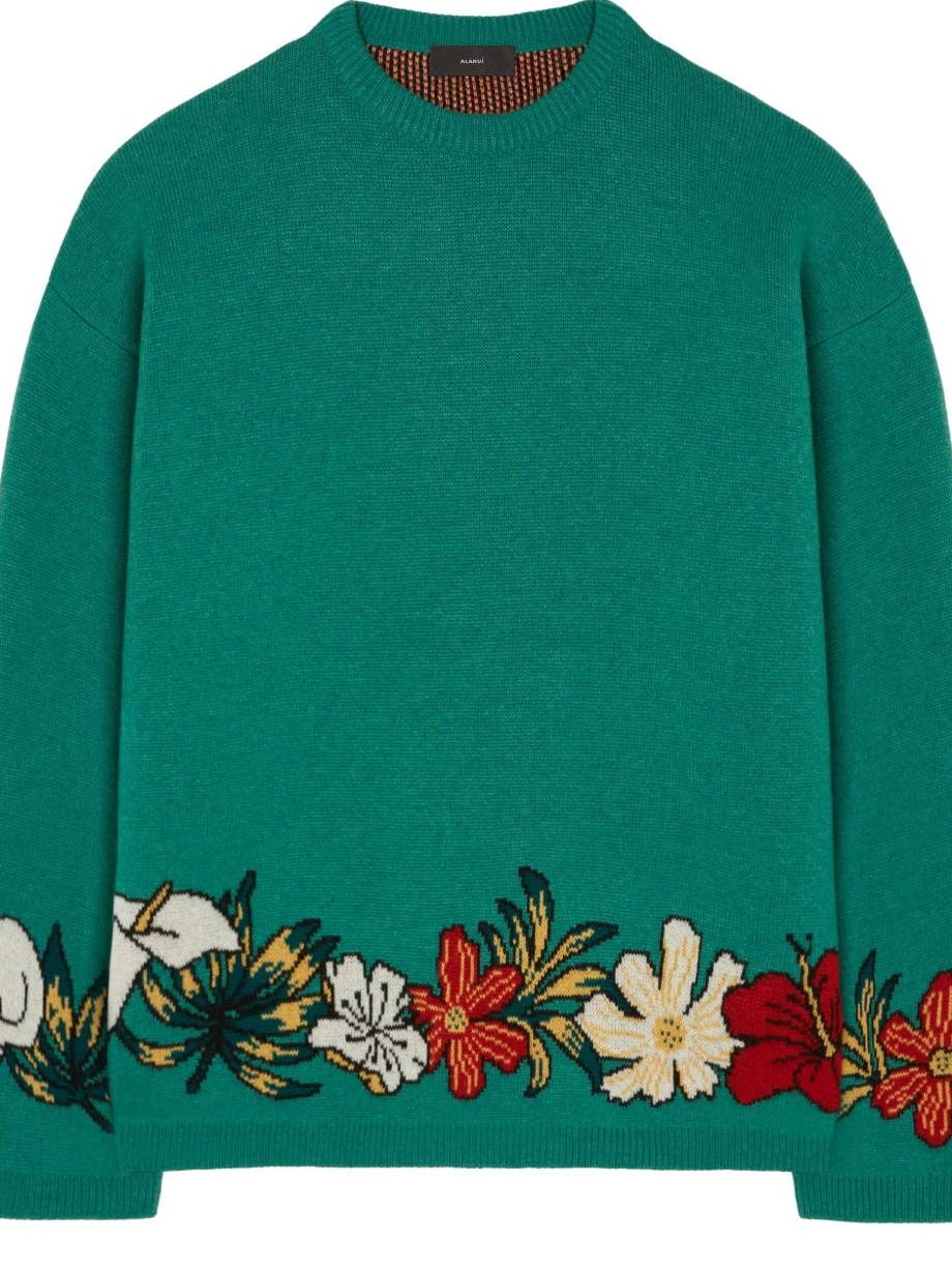 cashmere Alanui jumper intarsia-knit floral Women 0520